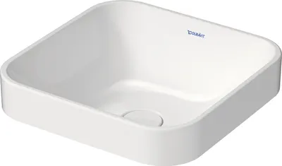 Produktbild von Duravit DU Aufsatzbecken 400mm Happy D.2 Plus Weiß, ohne Überl.,ohne HLB, geschliffen