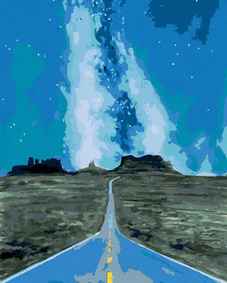 Produktbild von Zuty - Malen nach Zahlen - GRAND CANYON MIT GALAXIE, 40x50 cm, ohne Keilrahmen