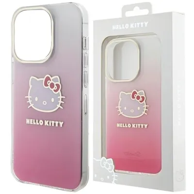 Produktbild von Hello Kitty IML Gradient Electrop Kitty Head - iPhone 15 Hülle (Pink)