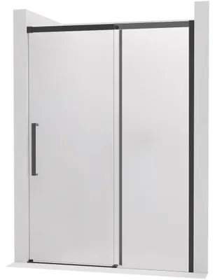 Imagen del producto de Puerta corredera de ducha Lantono - derecha - 8 mm - Cierre suave -  mate, vidrio esmerilado - 140x195 cm