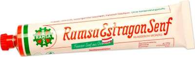 Produktbild von Ramsa Estragon Senf 100g - Würzig und nicht zu scharf - Allrounder unter allen Senfsorten - Beliebteste Senfsorte der Österreicher von Ramsa Wolf