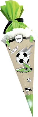 Produktbild von Ursus SCHULTÜTEN-BASTELSET "GREEN&EASY" Fußball - aus Graspapier