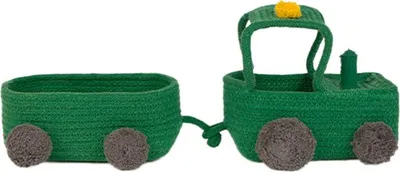 Produktbild von Lorena Canals Korb - Basket Tractor - Green | Aufbewahrungskörbe & Kommode Körbe