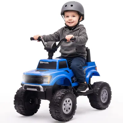 Produktbild von Elektro Kinderfahrzeug Ford Raptor F150 Kinder-Elektroauto Akku 12V Geländewagen blau Sun Baby