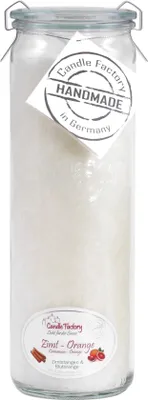 Produktbild von Candle Factory Big Jumbo, Zylinder, Natürlich/Natur, Zimt, Orange, 100 h, 1 Stück(e)
