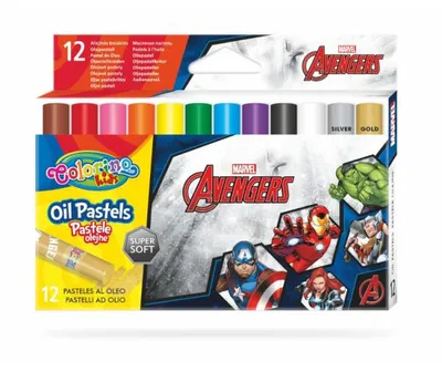 Produktbild von Ölpastellkreiden 12 Farben Avengers Colorino