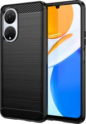 Obrázek produktu pro Pouzdro pro Honor X7 měkké TPU silikonové, karbonové vlákno, nárazuvzdorné ochranné pouzdro černé