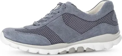 Obrázok produktu pre Gabor ROLLINGSOFT dámske topánky - pohodlné šnurovacie tenisky modré voľný čas NEW