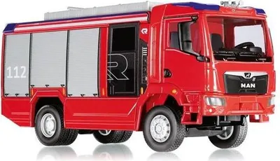 Zdjęcie produktu dla Wiking 1/43 043196 MAN TGM straż pożarna Rosenbauer AT -NEW