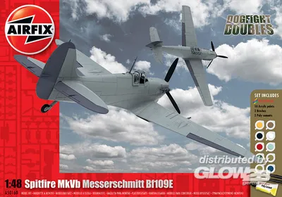 Produktbild von Airfix Supermarine Spitfire MkVb Messerschmitt  1:48, A50160