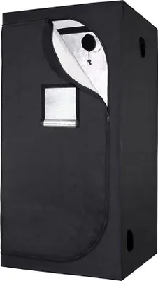Produktbild von Innenanbaukast 100x100x200cm Mylar Reflexionsvermogen 97% Hydrokultur Indoor