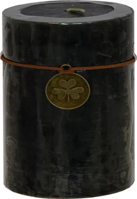 Produktbild von Stumpenkerze Trendkerze schwarz Ø 7 x H 9 cm