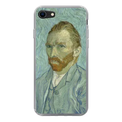 Produktbild von MuchoWow® Handyhülle Schutzhülle Hülle für iPhone 7 Selbstporträt - Vincent van Gogh Silikon Softcase Handy Hülle - Kartenhalter