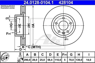 Zdjęcie produktu dla Tarcza Hamulcowa Opel Przód Omega 87-03