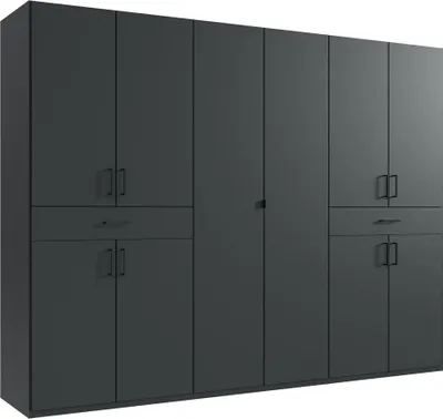 Image de Armoire Tibet à portes battantes, finition au choix : graphite