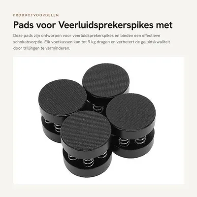 Productafbeelding van Pads voor Veerluidsprekerspikes met Schokabsorptie