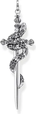 Obrázok produktu pre Thomas Sabo - PE943-643-11 - Prívesok - Uni - Striebro 925, čiernené - Meč s hadom