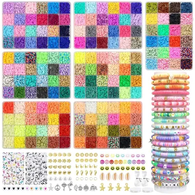Produktbild von 168 Farben Tonperlen Set mit 20860 Stück für DIY Schmuck