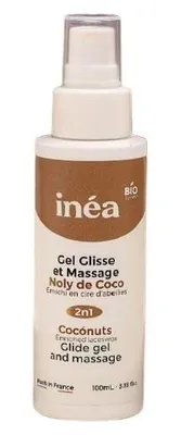 Obrázek produktu pro Inéa bio hydratační lubrikační a masážní gel kokosový s aloe vera - 100 ml