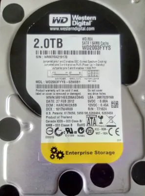 Produktbild von Western Digital WD2003FYYS 2TB SATA 3,5"