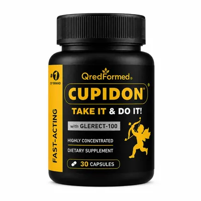 Productafbeelding van CUPIDON – Mannen, actieve levensstijl- en vitaliteitsformule – 30 capsules, AI-gegenereerde afbeelding