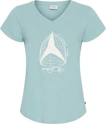 Produktbild von Sea Ranch Asta Kurzarm-t-shirt Mit V-ausschnitt Blau XL Frau Blau XL