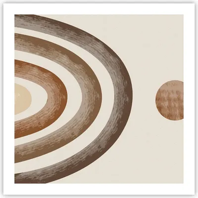 Produktbild von Poster - Poster ohne Rahmen - Stück geometrisch Boho - 60x60 cm - Wand Bild - Wanddeko - Wandbilder - Kunstposter - Wandposter - Bilder - Kunstdruck - Wanddekoration - Wandbild - P2XAC60x60-4841