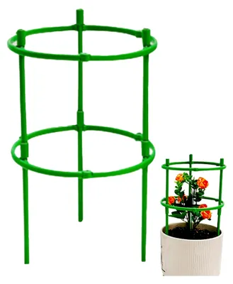Produktbild von 2 Stück Tomaten Rankhilfe, Hochbeet Rankhilfe für Gurken mit verstellbarer Höhe, Pflanzenstütze, Tomatenturm, Gurkenturm, Rankgitter für Tomaten, Gurken, Blumen und Pflanzen