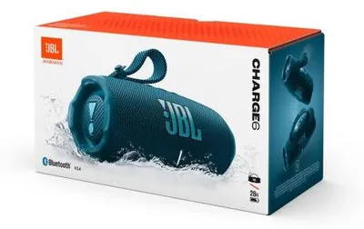 Produktbild von JBL Charge 6 Bluetooth-Lautsprecher Blau EU