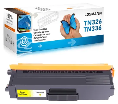 Image de Cartouche de toner jaune LOSMANN, compatible avec TN-336 TN-326, pour les modèles Brother DCP-L8400CDN, DCP-L8450CDW, HL-L8250CDN, HL-L8300, HL-L8350CDW, HL-L8350CDWT, MFC-L8600CDW, MFC-L8650CDW, MFC-L8850CDW, TN-321