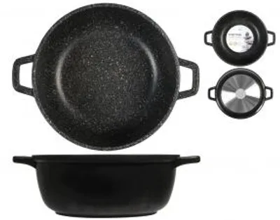 Immagine prodotto di H&H Casseruola Antiaderente Pietra Due Manici Cm 24