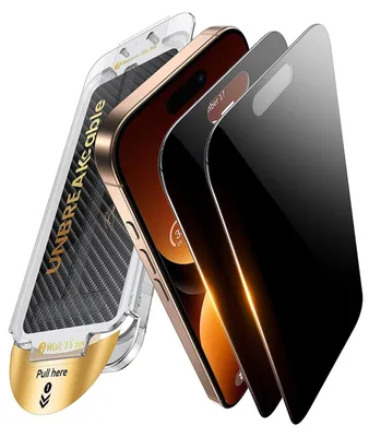 Produktbild von Datenschutzfolie aus gehärtetem Glas für das iPhone 16 Pro Max