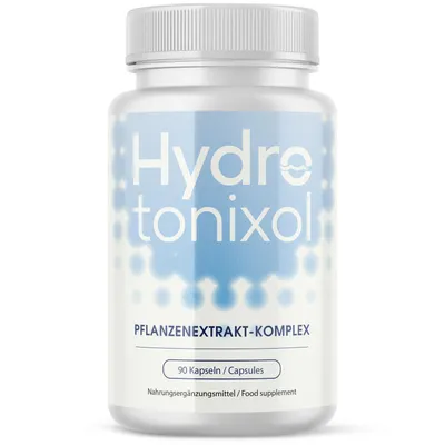 Produktbild von HydroTonixol Kapseln | Pflanzenextrakt Komplex mit Apfelessig & Guarana | Einfache Einnahme | 90 Kapseln | 1x