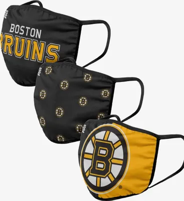 Produktbild von NHL Boston Bruins 3er Set Gesichtsabdeckung Mundschutz Face Cover Mask
