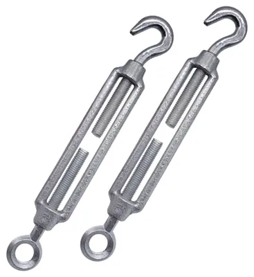 Produktbild von 2 Stück M10 Haken- und Ösen-Spannschloss
