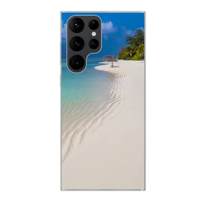 Produktbild von MuchoWow® Handyhülle Schutzhülle Hülle für Samsung Galaxy S22 Ultra Meer - Strand - Sommer Silikon Softcase Handy Hülle - Abbildung