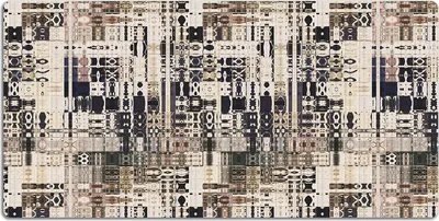 Produktbild von Schreibtischmatte Tischunterlage 90x45 cm Mauspad - Boho-Stil-Fliesen