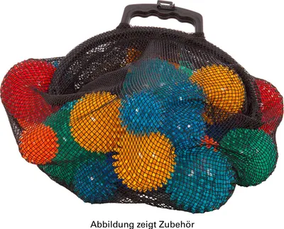 Produktbild von Ballnetz Balltragenetz Balltasche für 40 Bälle Fußbälle Handbälle, GELB