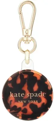 Image de Kate Spade New York Porte-clés - Étui de protection avec pendentif pour Apple AirTag (écaille de tortue)