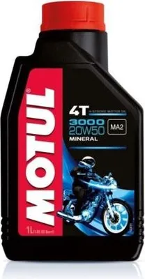 Obrázok produktu pre MOTUL 3000 4T 20W-50 motorový olej pre motocykle 1 liter olej pre 4-taktné motory 1 liter