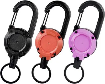 Produktbild von Retractable Schlüsselanhänger 60 cm - Stahlseil - Schwerlast - ideal für Schlüssel - ServiceTopper