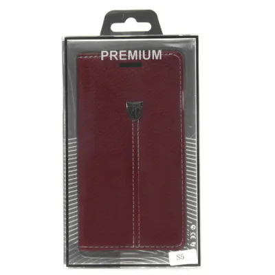 Produktbild von Book Case Handyhülle für Galaxy S5 Braun 4250710563821