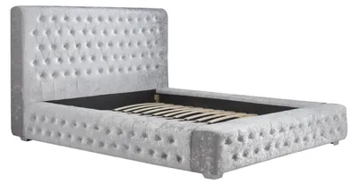 Produktbild von Chesterfield  Designer Bett Schlafzimmer Textil Leder Polster 180x200cm Textil