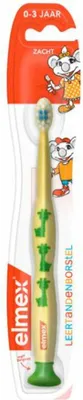 Produktbild von Elmex - Zahnbürste - Weiche Lernzahnbürste (0-3 Jahre) - Kleinkindpflege - 1 Zahnbürste - 1 Stück