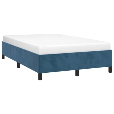 Obrázok produktu pre Maison Exclusive – Rám postele bez matraca, tmavomodrý, 120 x 190 cm, zamat