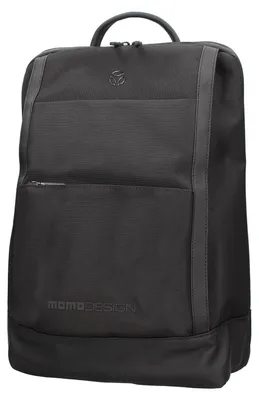 Produktbild von Velorum Rucksack Herren schwarz Polyurethan mit Reißverschluss Momo Design Black B UNICA 42x32x13 cm MO-25CO-BLACK