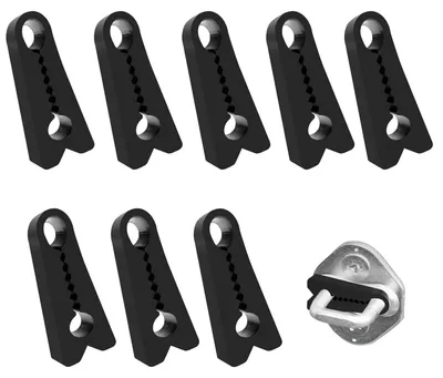 Productafbeelding van Autodeur demperset 8 stuks, Siliconen autodeurdempers, Zwart
