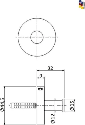 Produktbild von Herzbach LIVING Handtuchhaken 32mm Edelstahl