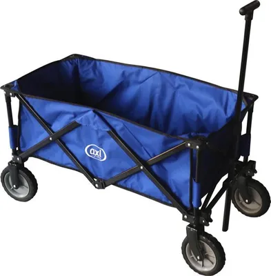 Produktbild von AXI AB110 Faltbarer Bollerwagen Blau | Faltwagen / Gartenwagen / Handwagen
