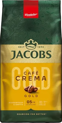 Produktbild von Jacobs Crema Gold expert pražená 3/6 celá zrnková káva 1kg